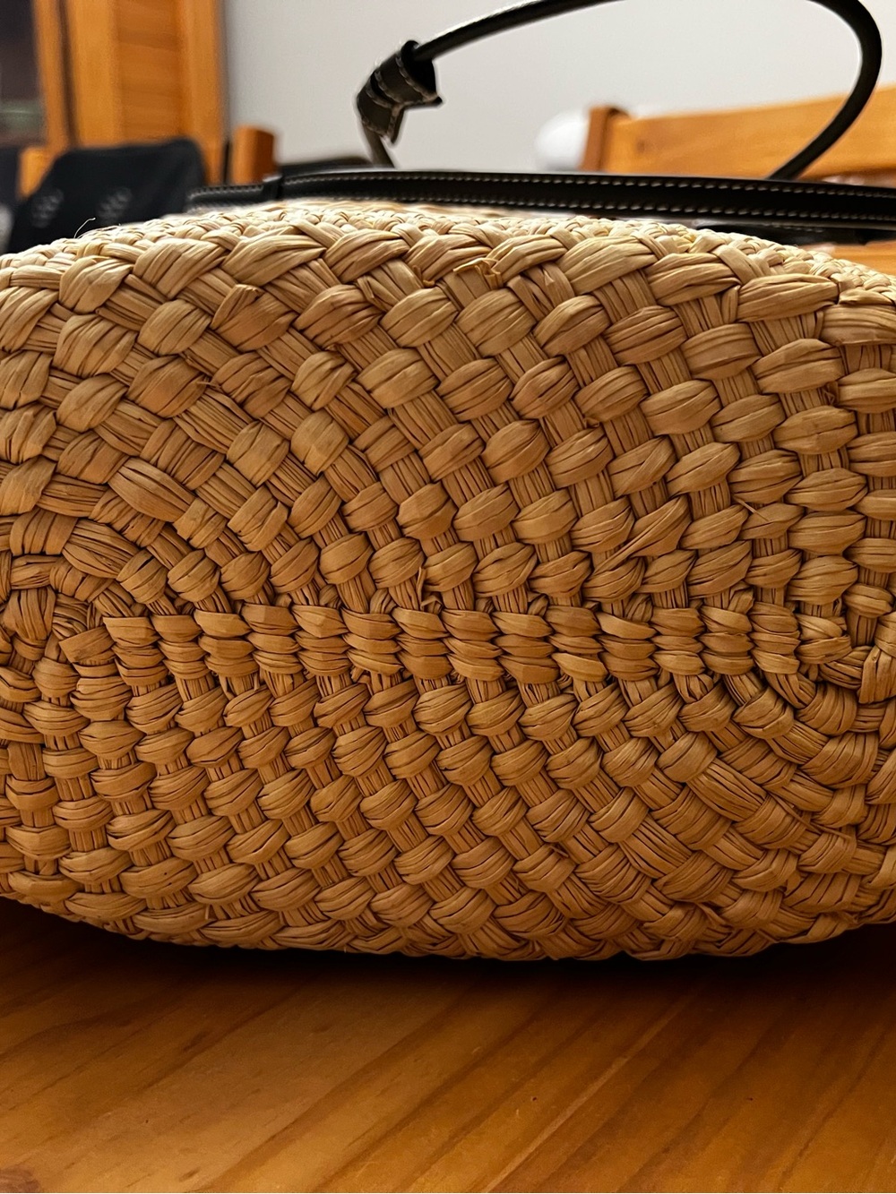 Loewe medium Anagram palm and black leather basket Tote Bag with COA - Picture 9 of 13